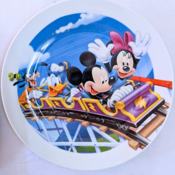 Disney Mickey Mouse and Friends Rollercoaster Plate Set of 2 - Picture 3 of 5
